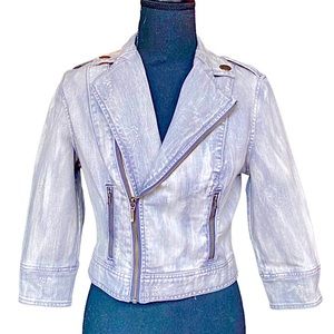 DNKY Femme Cropped Denim Jacket